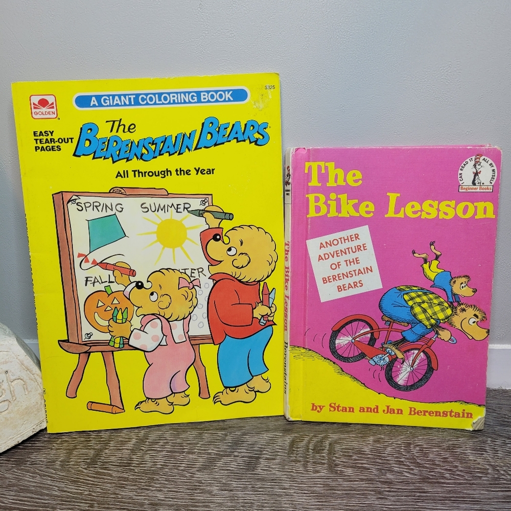The Berenstain Bears Vintage Colouring Book and Story Book Bundle